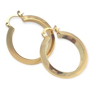 Hollow Goldfilled Hoop Earrings